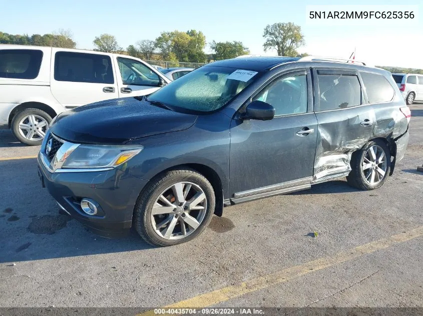 2015 Nissan Pathfinder S/Sv/Sl/Platinum VIN: 5N1AR2MM9FC625356 Lot: 40435704