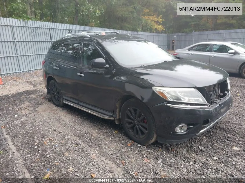 2015 Nissan Pathfinder S VIN: 5N1AR2MM4FC722013 Lot: 40441137