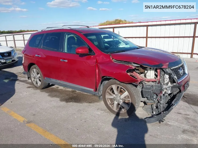 2015 Nissan Pathfinder Platinum VIN: 5N1AR2MM9FC678204 Lot: 40441495