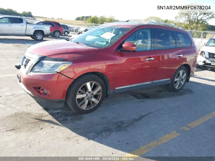 2015 Nissan Pathfinder Platinum VIN: 5N1AR2MM9FC678204 Lot: 40441495