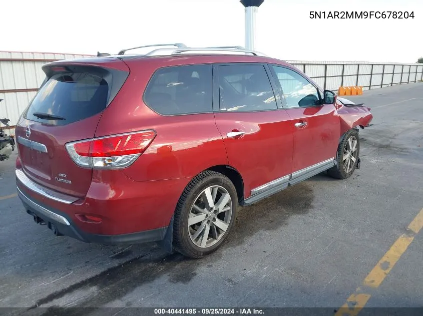 5N1AR2MM9FC678204 2015 Nissan Pathfinder Platinum