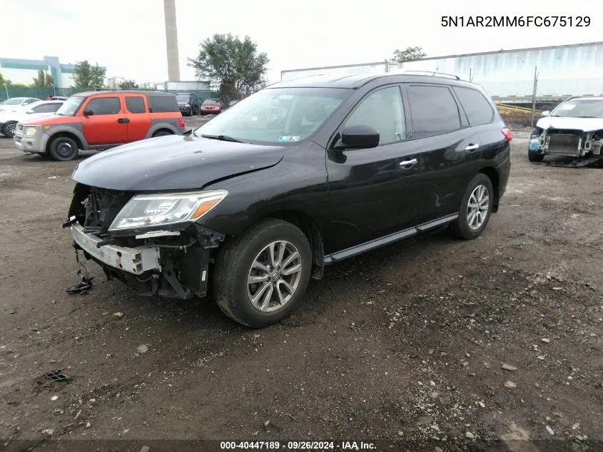 2015 Nissan Pathfinder S VIN: 5N1AR2MM6FC675129 Lot: 40447189