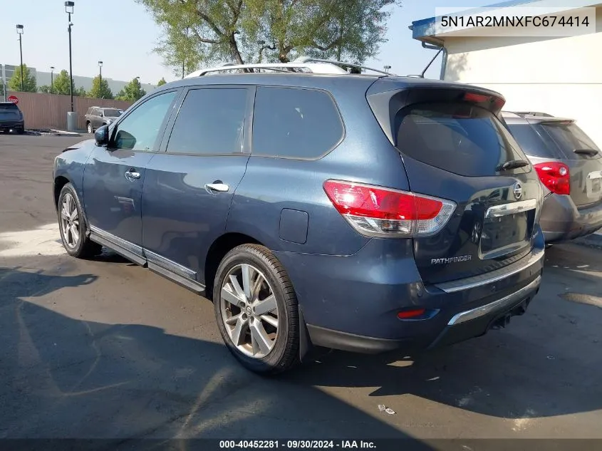 5N1AR2MNXFC674414 2015 Nissan Pathfinder S/Sv/Sl/Platinum