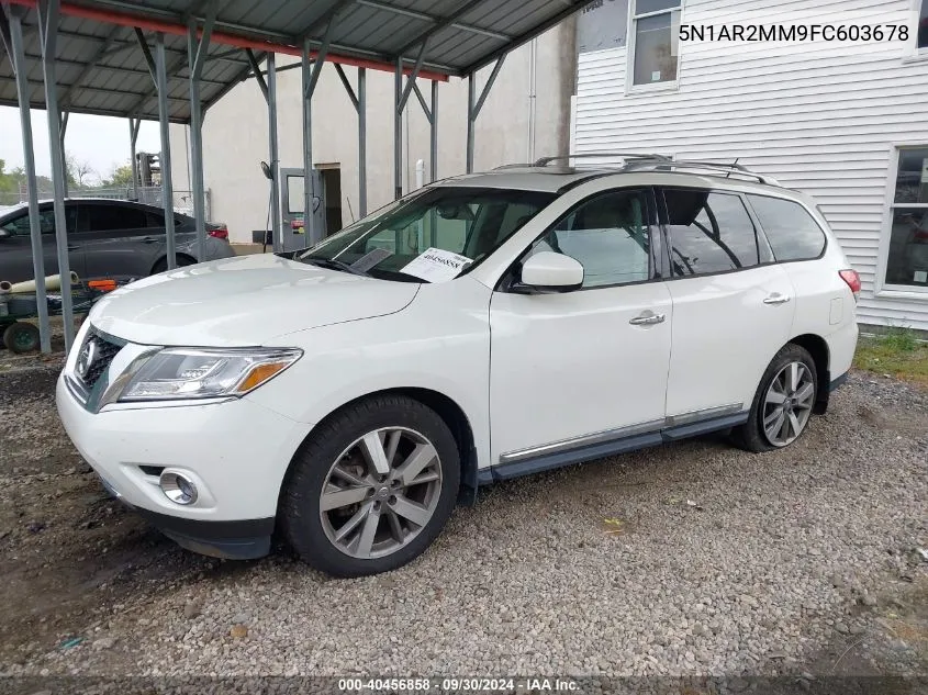 2015 Nissan Pathfinder Platinum VIN: 5N1AR2MM9FC603678 Lot: 40456858