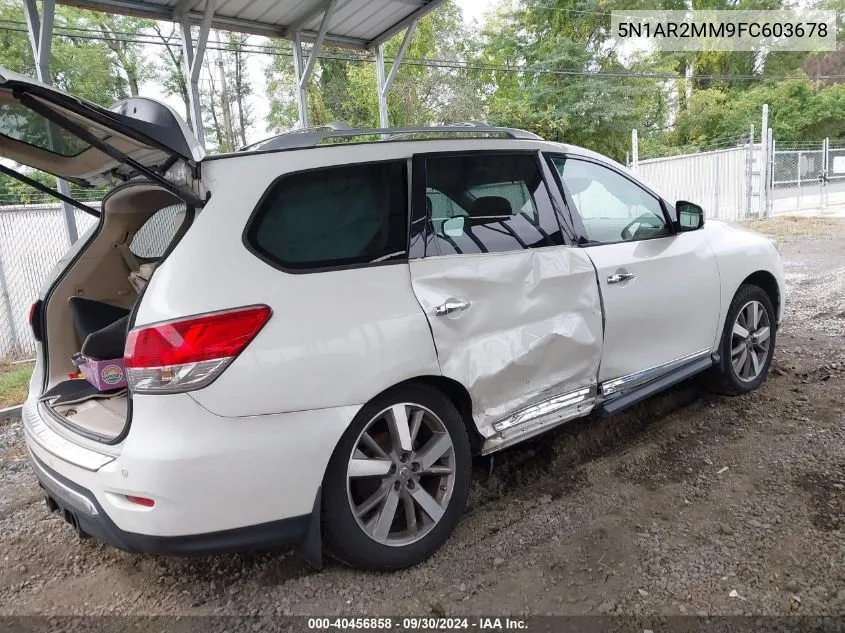 2015 Nissan Pathfinder Platinum VIN: 5N1AR2MM9FC603678 Lot: 40456858