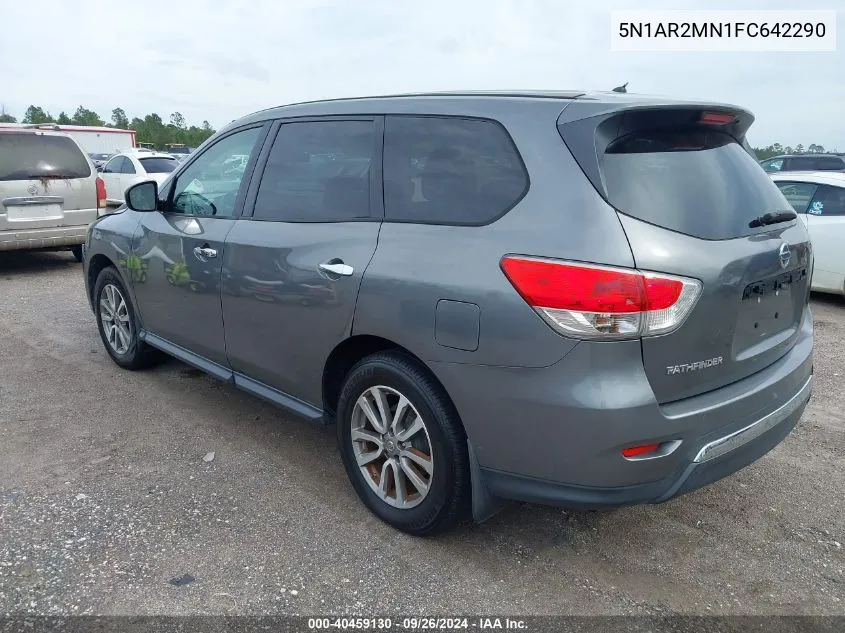 2015 Nissan Pathfinder S VIN: 5N1AR2MN1FC642290 Lot: 40459130