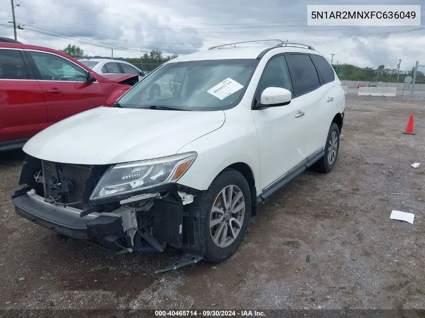 2015 Nissan Pathfinder Sl VIN: 5N1AR2MNXFC636049 Lot: 40465714