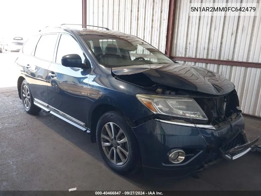 2015 Nissan Pathfinder Sl VIN: 5N1AR2MM0FC642479 Lot: 40466847