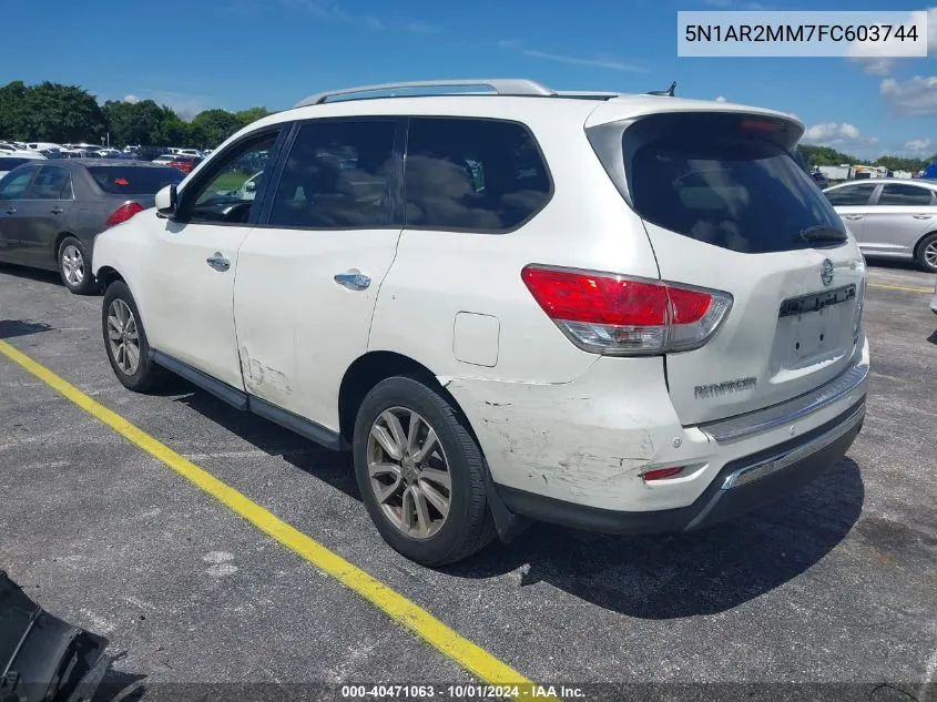 5N1AR2MM7FC603744 2015 Nissan Pathfinder Sv