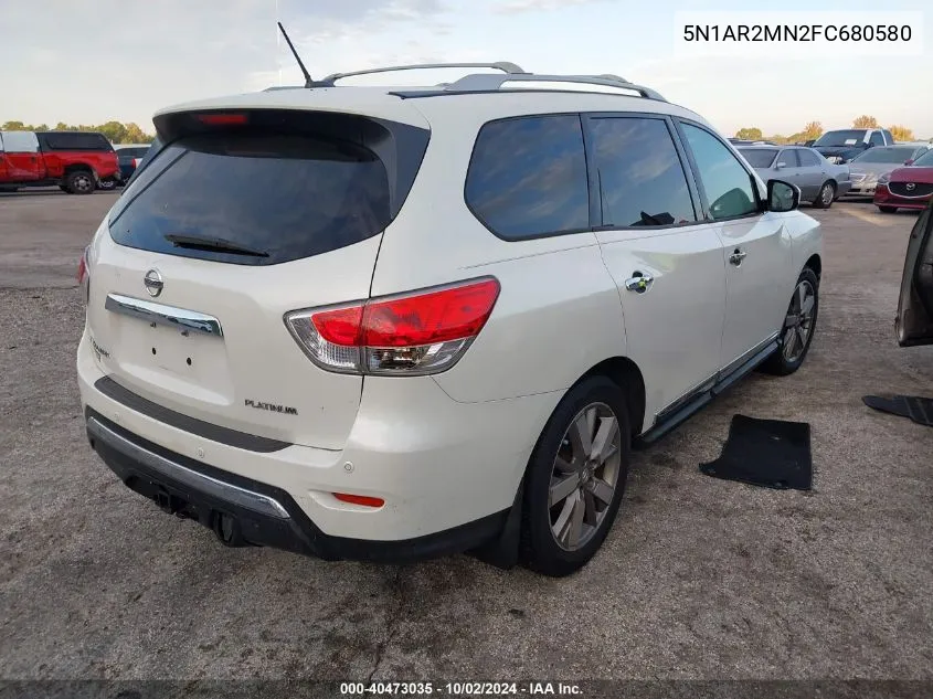 5N1AR2MN2FC680580 2015 Nissan Pathfinder S/Sv/Sl/Platinum