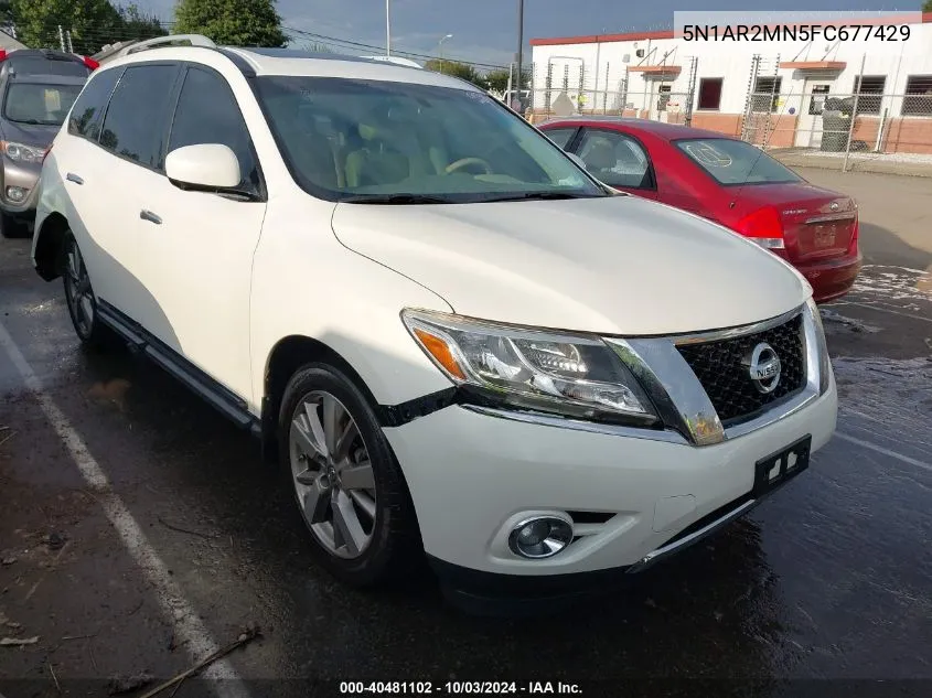 5N1AR2MN5FC677429 2015 Nissan Pathfinder Platinum