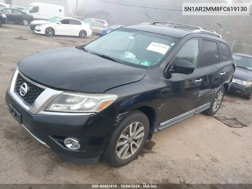 2015 Nissan Pathfinder Sl VIN: 5N1AR2MM8FC619130 Lot: 40482418