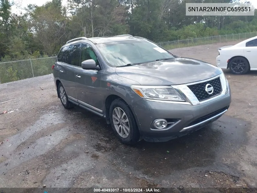 5N1AR2MN0FC659551 2015 Nissan Pathfinder Sl