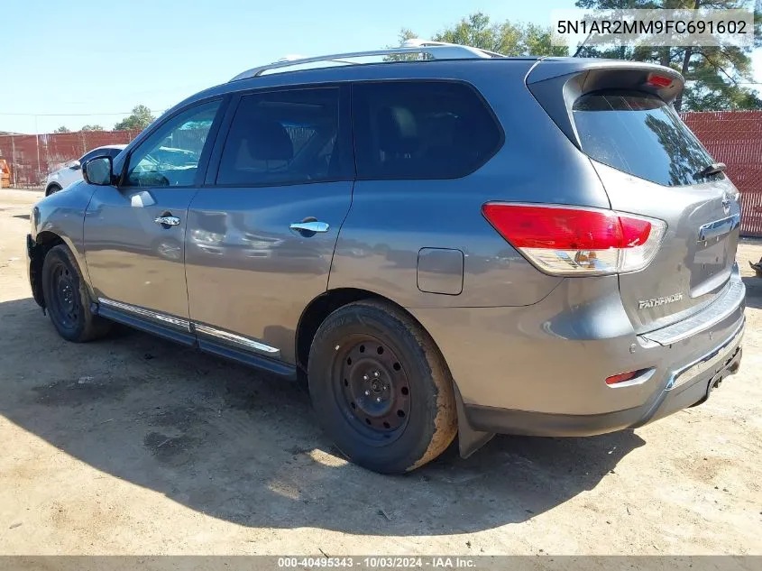 2015 Nissan Pathfinder Sl VIN: 5N1AR2MM9FC691602 Lot: 40495343