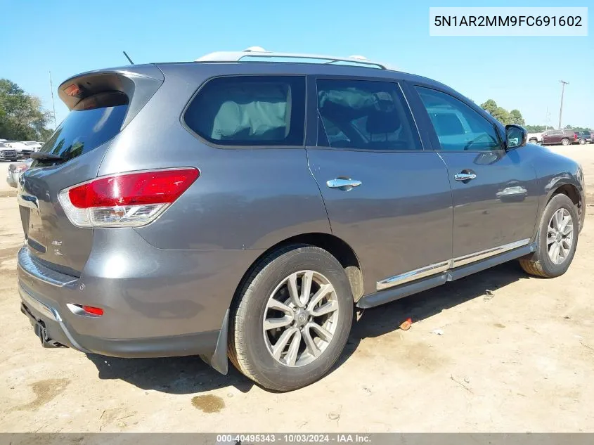 2015 Nissan Pathfinder Sl VIN: 5N1AR2MM9FC691602 Lot: 40495343