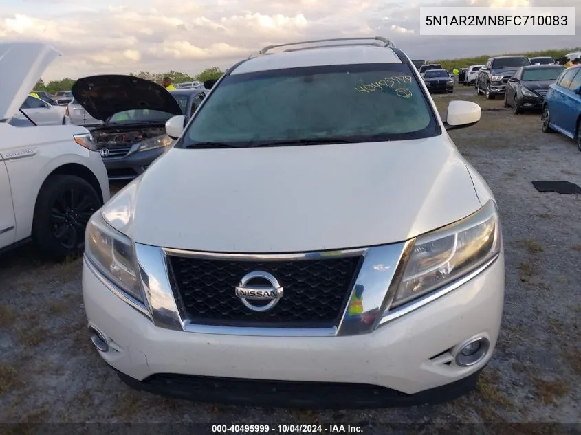 2015 Nissan Pathfinder Sv VIN: 5N1AR2MN8FC710083 Lot: 40495999