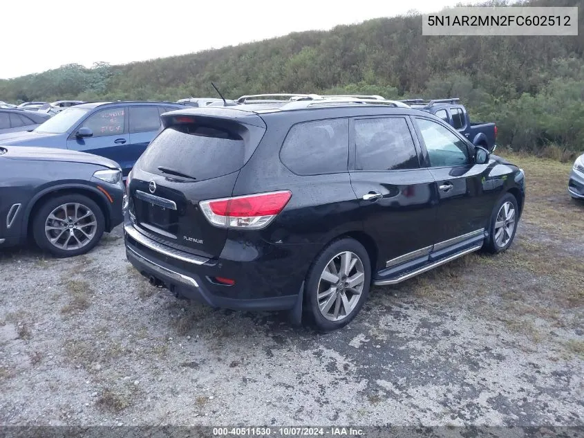 5N1AR2MN2FC602512 2015 Nissan Pathfinder S/Sv/Sl/Platinum