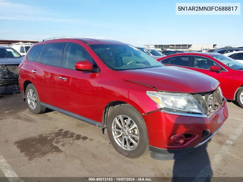 2015 Nissan Pathfinder S VIN: 5N1AR2MN3FC688817 Lot: 40513743