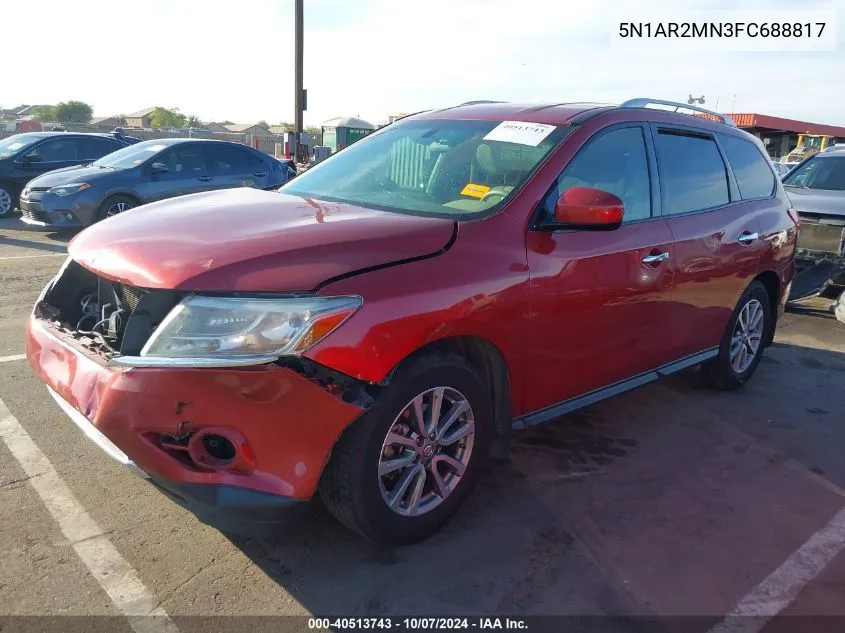 2015 Nissan Pathfinder S VIN: 5N1AR2MN3FC688817 Lot: 40513743