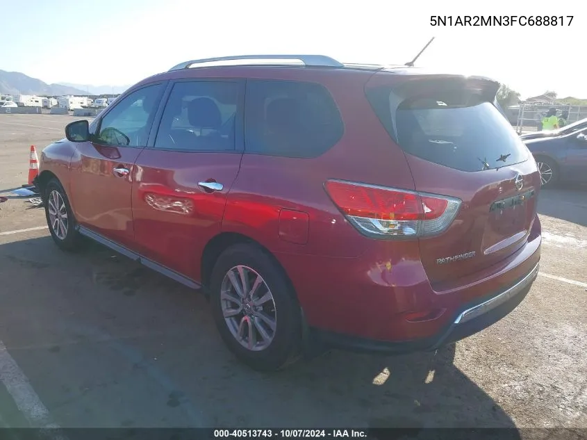 2015 Nissan Pathfinder S VIN: 5N1AR2MN3FC688817 Lot: 40513743