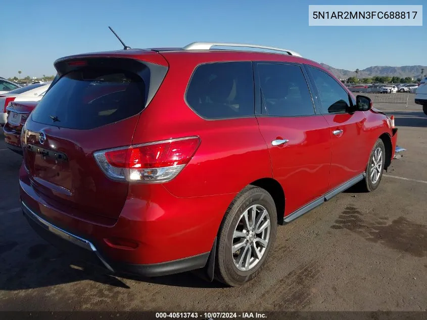 2015 Nissan Pathfinder S VIN: 5N1AR2MN3FC688817 Lot: 40513743