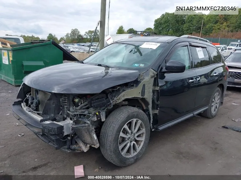 2015 Nissan Pathfinder Sv VIN: 5N1AR2MMXFC720346 Lot: 40528598