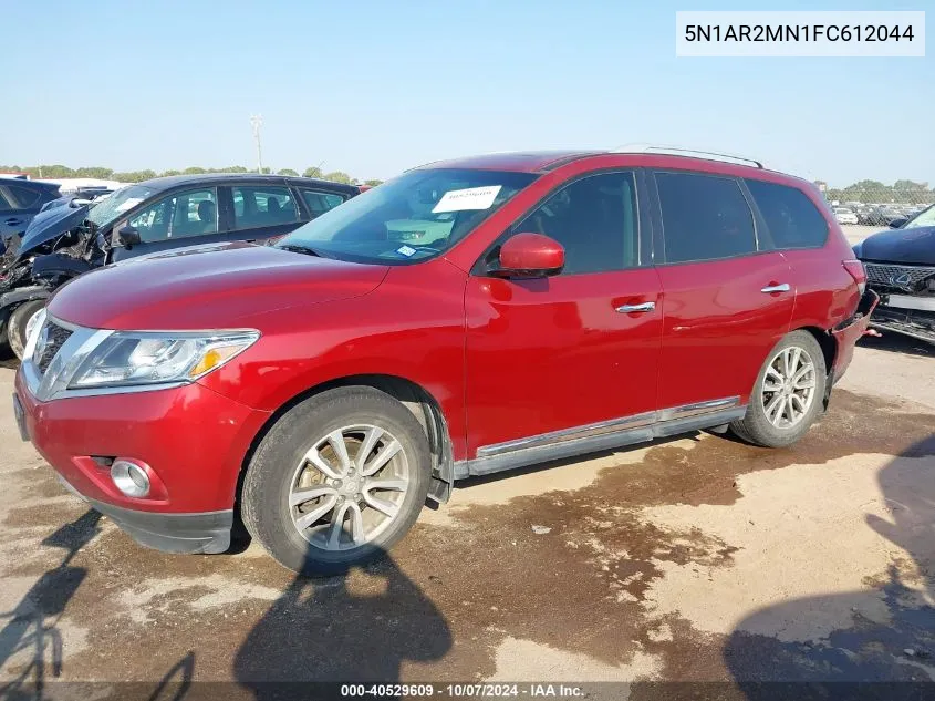 2015 Nissan Pathfinder S/Sv/Sl/Platinum VIN: 5N1AR2MN1FC612044 Lot: 40529609