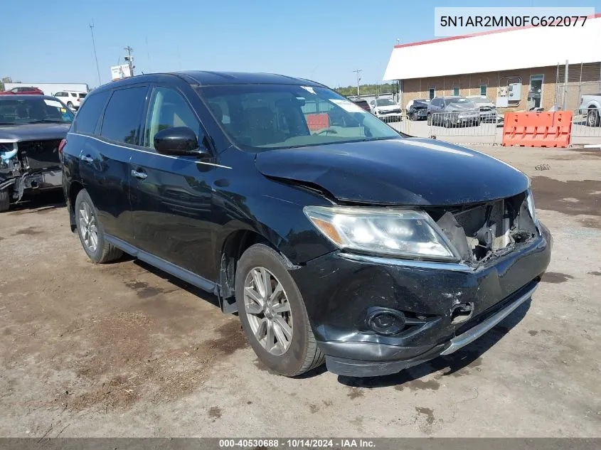 2015 Nissan Pathfinder S VIN: 5N1AR2MN0FC622077 Lot: 40530688