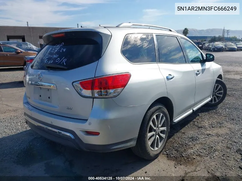 5N1AR2MN3FC666249 2015 Nissan Pathfinder S/Sv/Sl/Platinum