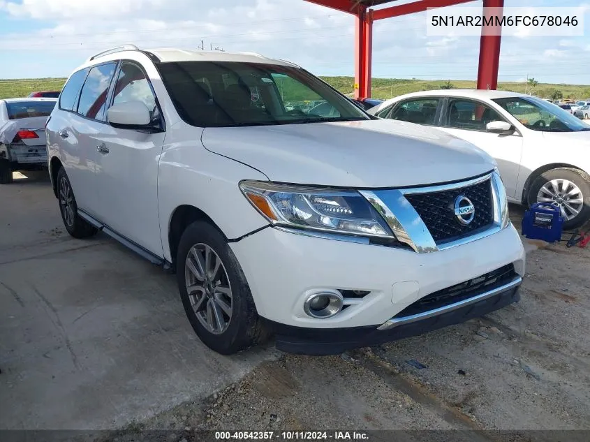 2015 Nissan Pathfinder S/Sv/Sl/Platinum VIN: 5N1AR2MM6FC678046 Lot: 40542357