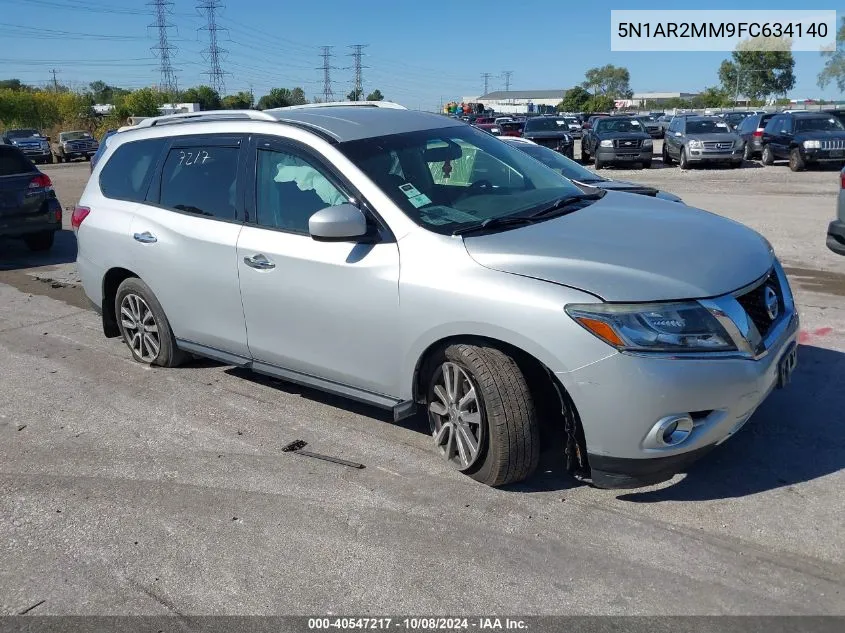 2015 Nissan Pathfinder Sv VIN: 5N1AR2MM9FC634140 Lot: 40547217