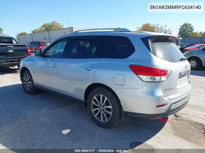 2015 Nissan Pathfinder Sv VIN: 5N1AR2MM9FC634140 Lot: 40547217