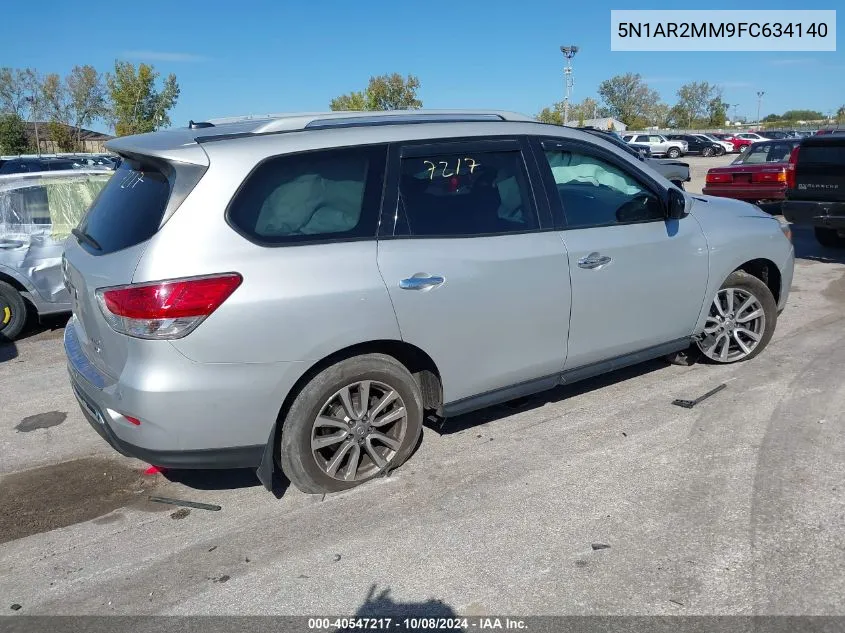 2015 Nissan Pathfinder Sv VIN: 5N1AR2MM9FC634140 Lot: 40547217