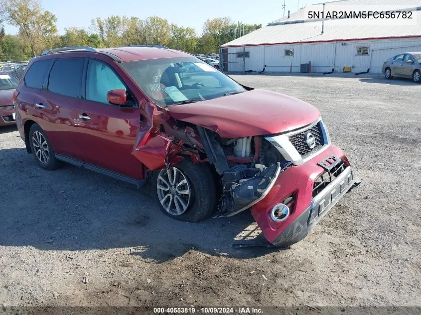 2015 Nissan Pathfinder Sv VIN: 5N1AR2MM5FC656782 Lot: 40553819