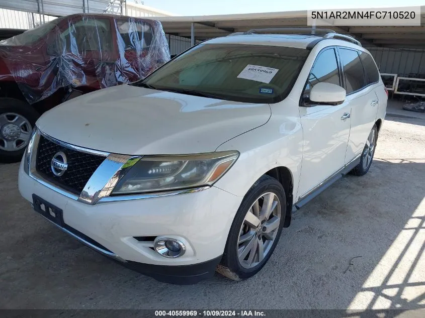 2015 Nissan Pathfinder Platinum VIN: 5N1AR2MN4FC710520 Lot: 40559969