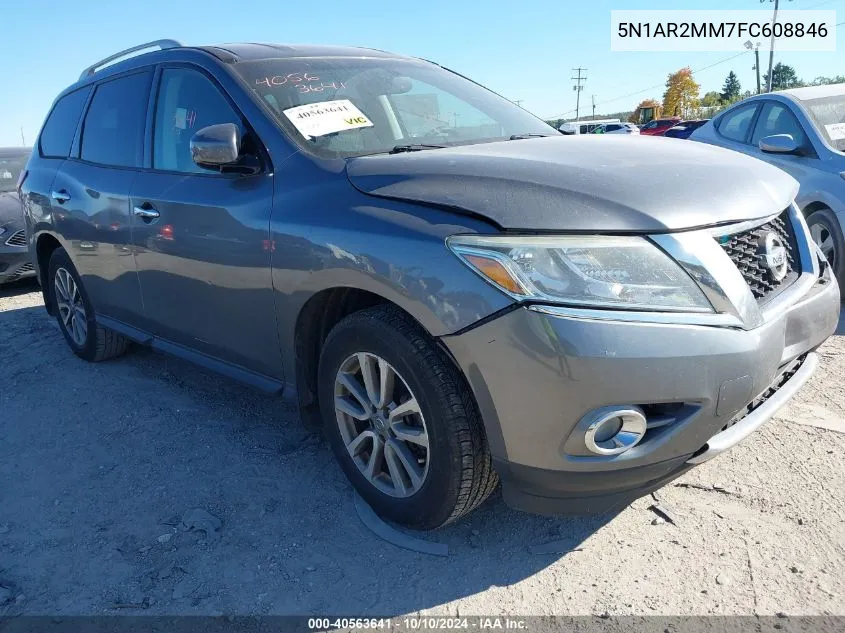 2015 Nissan Pathfinder Sv VIN: 5N1AR2MM7FC608846 Lot: 40563641