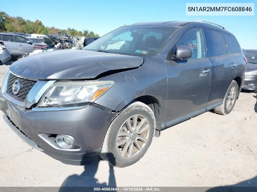 2015 Nissan Pathfinder Sv VIN: 5N1AR2MM7FC608846 Lot: 40563641