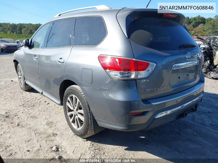 2015 Nissan Pathfinder Sv VIN: 5N1AR2MM7FC608846 Lot: 40563641