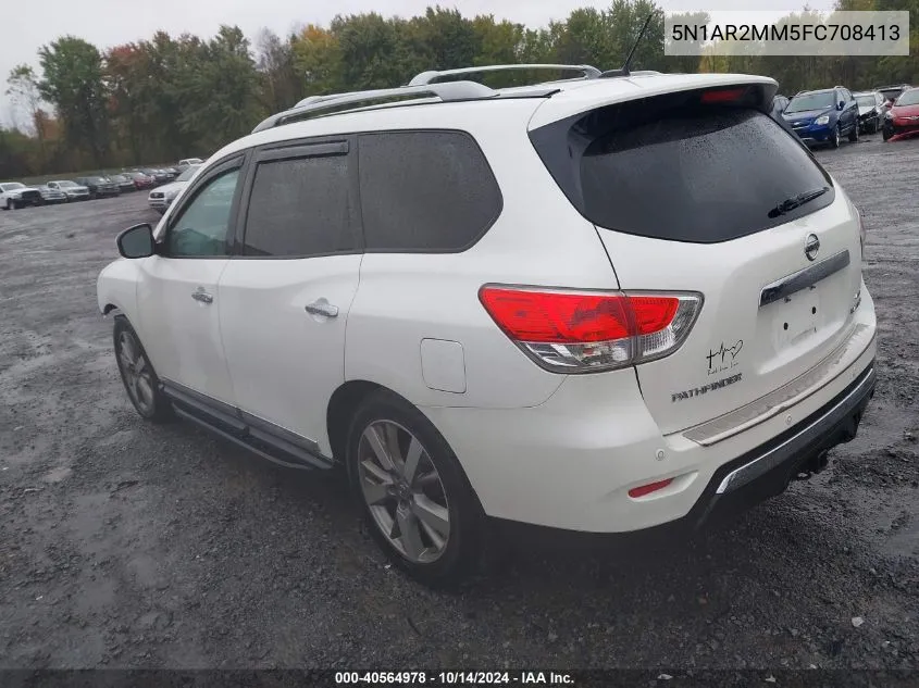 2015 Nissan Pathfinder S/Sv/Sl/Platinum VIN: 5N1AR2MM5FC708413 Lot: 40564978