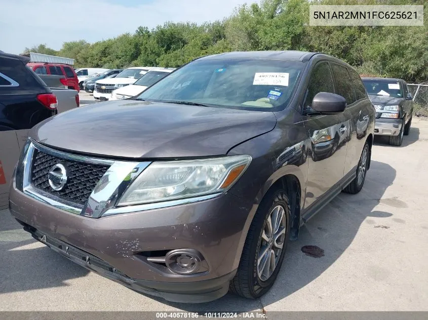 2015 Nissan Pathfinder S VIN: 5N1AR2MN1FC625621 Lot: 40578156