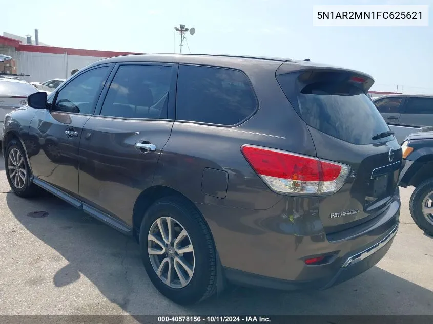 2015 Nissan Pathfinder S VIN: 5N1AR2MN1FC625621 Lot: 40578156