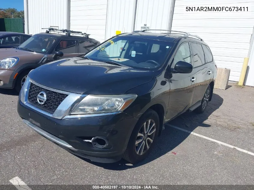 2015 Nissan Pathfinder S VIN: 5N1AR2MM0FC673411 Lot: 40582197