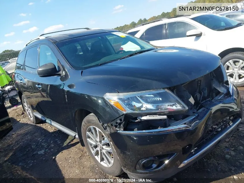 2015 Nissan Pathfinder S VIN: 5N1AR2MN0FC678150 Lot: 40590976