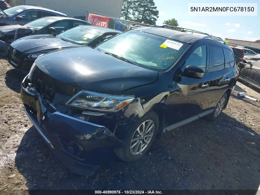 2015 Nissan Pathfinder S VIN: 5N1AR2MN0FC678150 Lot: 40590976