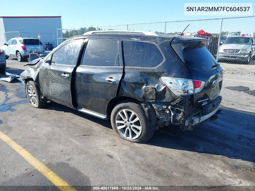 2015 Nissan Pathfinder Sv VIN: 5N1AR2MM7FC604537 Lot: 40617669