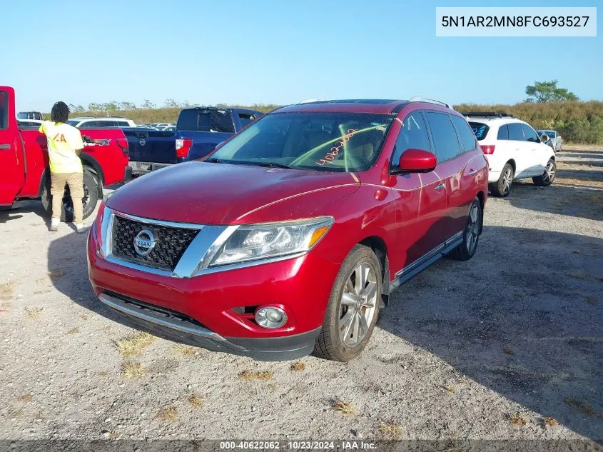 2015 Nissan Pathfinder Platinum VIN: 5N1AR2MN8FC693527 Lot: 40622062