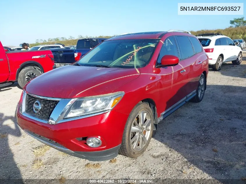 2015 Nissan Pathfinder Platinum VIN: 5N1AR2MN8FC693527 Lot: 40622062