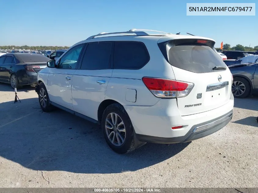 2015 Nissan Pathfinder S VIN: 5N1AR2MN4FC679477 Lot: 40635705