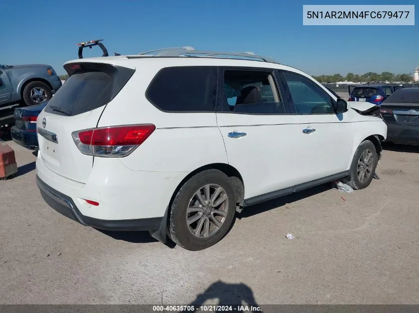 2015 Nissan Pathfinder S VIN: 5N1AR2MN4FC679477 Lot: 40635705