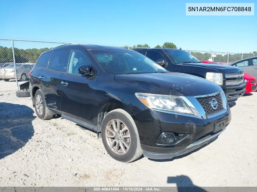 2015 Nissan Pathfinder S VIN: 5N1AR2MN6FC708848 Lot: 40641404